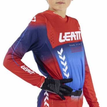Leatt Джерси подростковая Moto 4.5 Stealth Royal Blue Red - миниатюра 4