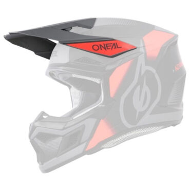 Oneal Шлем кроссовый 3Series Vision Серый Красный - миниатюра 3