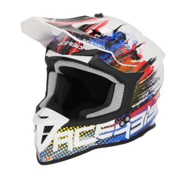 Acerbis Шлем Linear 22 06 White Blue Red - миниатюра 3