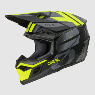Oneal Кроссовый шлем 3Series Ride V.25 черный желтый - миниатюра 2