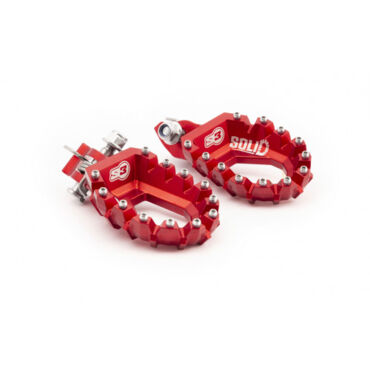 Подножки алюминиевые S3 Parts красные Honda AFRICA TWIN 20- - миниатюра 3