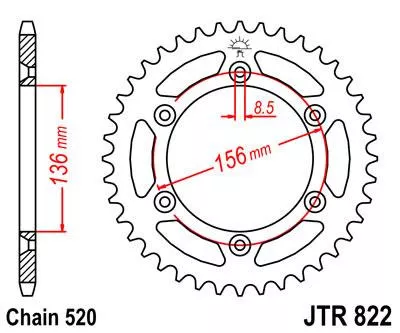 Звезда ведомая JTR822