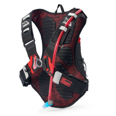 Рюкзак с гидратором USWE MTB Hydro 8 черный красный - миниатюра 3