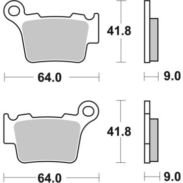 Колодки тормозные задние AP Racing (OFF ROAD) KTM / Husqvarna / GasGas - миниатюра 1
