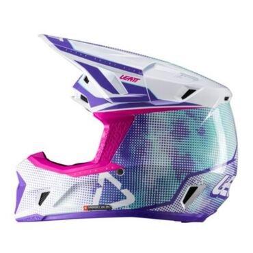Leatt Шлем кроссовый  7.5 V26 Purple + очки Velocity 4.5 - миниатюра 3