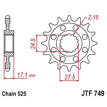Звезда ведущая JTF749.16RB - миниатюра 1
