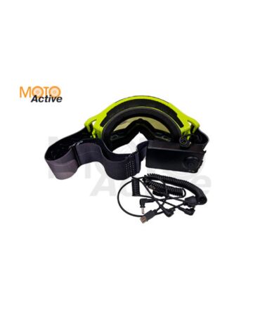 Очки снегоходные с магнитной линзой и подогревом AiM (PRO) 31 108 Accu Heated Yellow Grey Glossy