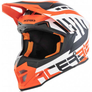 Acerbis Шлем кроссовый Profile 4 Orange White - миниатюра 4