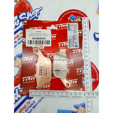 TRW MCB 585 SH Колодки тормозные задние /  синтетика XRV750 XL600 XL650 ( 2P 204NS ) - миниатюра 2