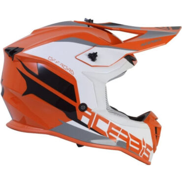 Acerbis Шлем кроссовый LINEAR Orange White - миниатюра 3