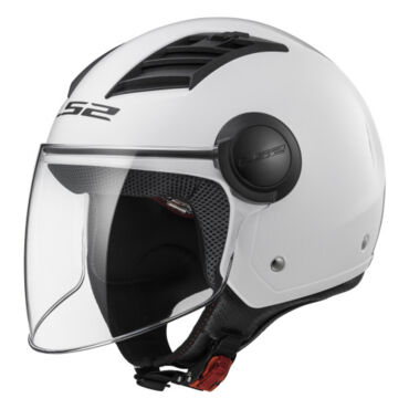 Шлем дорожный LS2 OF562 AIRFLOW SOLID, white (L, Взрослая  Дорожная) - миниатюра 1