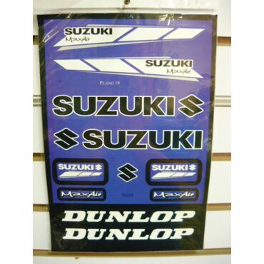 Наклейки комплект PLANO 19 SUZUKI синие 5839 - миниатюра 1