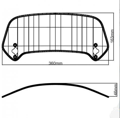 Спойлер ветрового стекла MRA X creen touring part XCTA для мотоциклов дымчатый