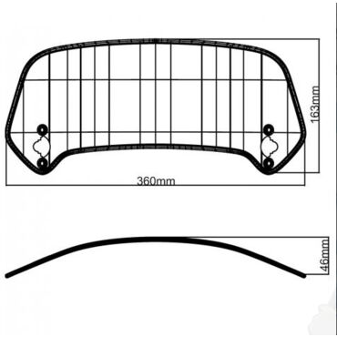 Спойлер ветрового стекла MRA X creen touring part XCTA для мотоциклов дымчатый - миниатюра 1