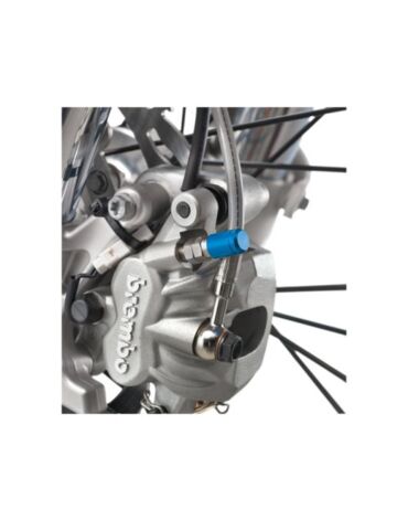 Прокачной штуцер переднего тормозного суппорта синий Husqvarna