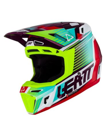 Leatt Мотошлем Moto 8.5 Helmet Kit Neon (2023)