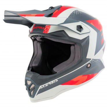 Шлем детский Acerbis IMPACT STEEL JUNIOR Red Grey - миниатюра 1