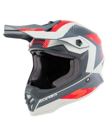 Шлем детский Acerbis IMPACT STEEL JUNIOR Red Grey
