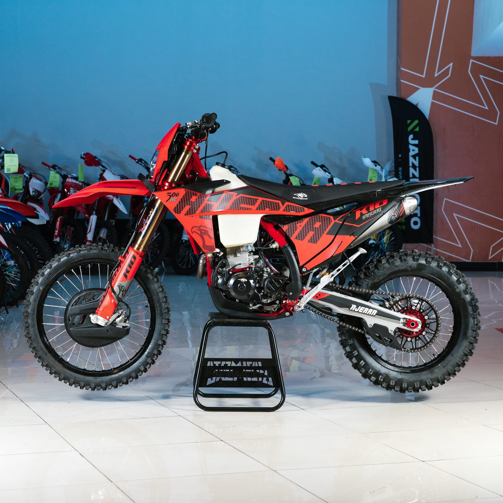 Мотоцикл кроссовый Ajerra SAMURAI K10 LITE Red 21 18