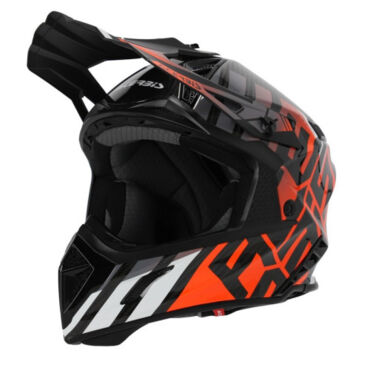Шлем кроссовый Acerbis STEEL CARBON 22 06 Black Orange Fluo - миниатюра 1