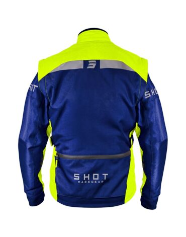 Куртка SHOT RACETECH, Темно синий неоновый желтый