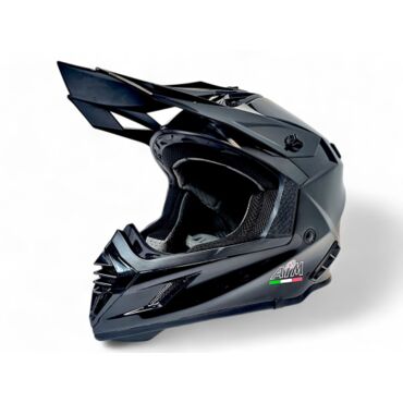 Шлем кроссовый AiM RH855(Fiber Glass) Black Glossy - миниатюра 2