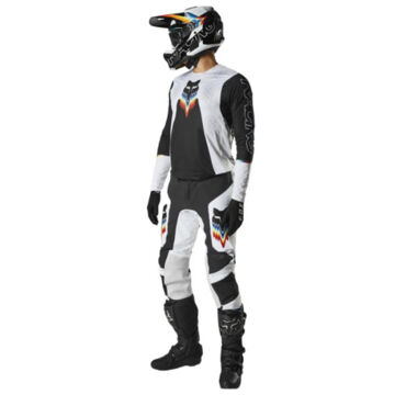Fox Мотоштаны Flexair Relm Black White - миниатюра 4