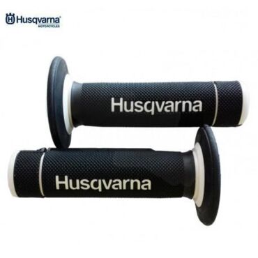 Грипсы черно белые Husqvarna  - миниатюра 1