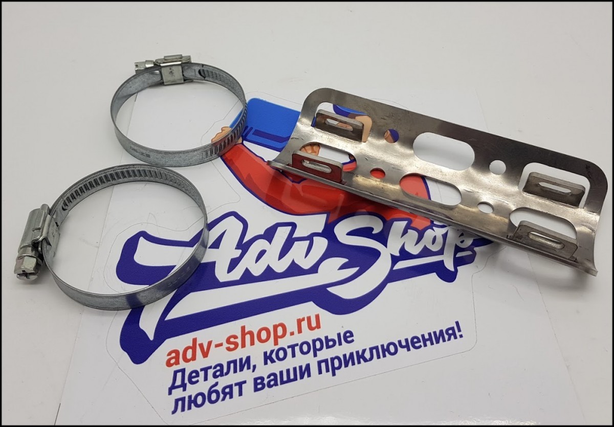 SCH термоэкран выхлопного патрубка 120мм х 50мм (SCH UN 17 02 01)