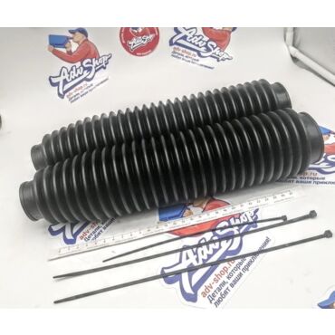 ADVS Гофры вилки универсальные 350x41x58, XRV750 XL600 XL650 XL400 XR250 ( черный ) комплект  // 17 1308 0 - миниатюра 1