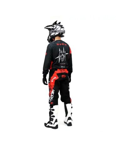 Штаны кроссовые подростковые Grom MX Religion red