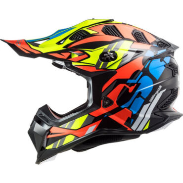 LS2 Мотошлем MX700 Subverter Evo Rascal Черно оранжевый - миниатюра 2