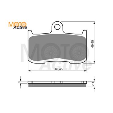 Тормозные колодки GOLD FREN Sintered S3 207 - миниатюра 1