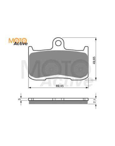 Тормозные колодки GOLD FREN Sintered S3 207