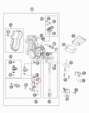 Уплотнительное кольцо форсунки KTM 7.2*2.2