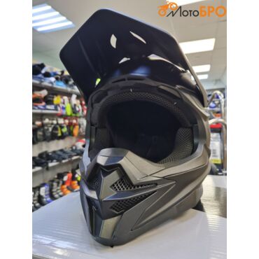 Шлем кроссовый AiM JK803 Black matt - миниатюра 3