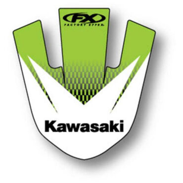 Наклейка на переднее крыло FX Kawasaki KX80 85 100 1990 13 - миниатюра 1