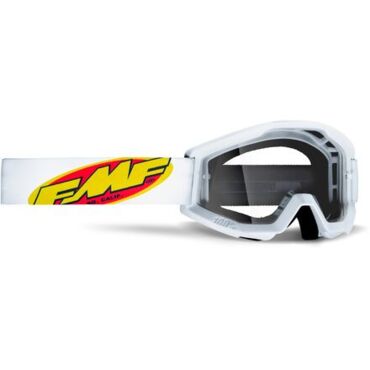 Маска кроссовая FMF Powercore Core White - прозрачная линза - миниатюра 1