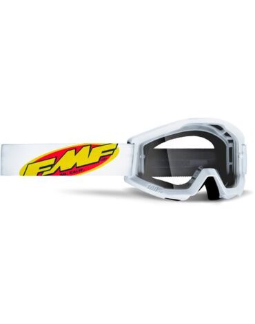 Маска кроссовая FMF Powercore Core White - прозрачная линза