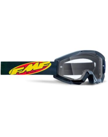Маска кроссовая FMF Powercore Core Black - прозрачная линза