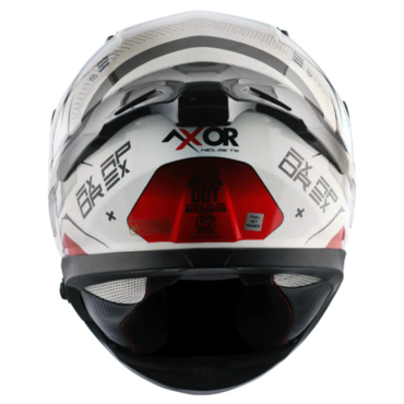 Шлем дорожный AXOR APEX HEX 2, white red (S, Взрослая  Дорожная) - миниатюра 3