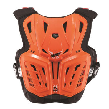 Защита панцирь подростковый LEATT 4.5 JUNIOR, Оранжевый белый - миниатюра 1