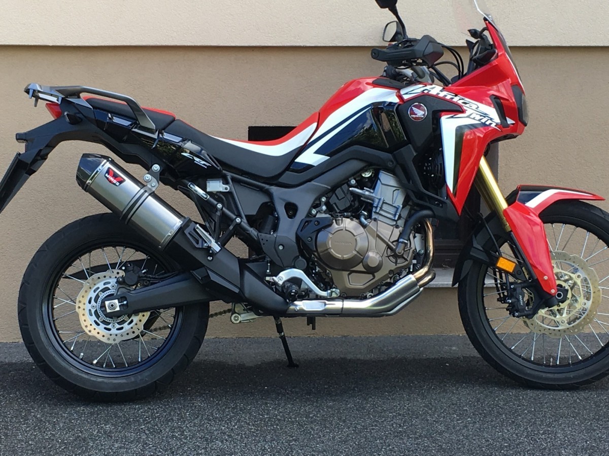 Wings Titanium Mufflers прямоточный титановый выхлоп (BLACK) HONDA CRF1000 - фото 3