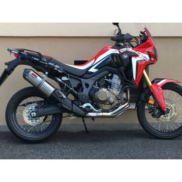 Wings Titanium Mufflers прямоточный титановый выхлоп (BLACK) HONDA CRF1000 - миниатюра 3