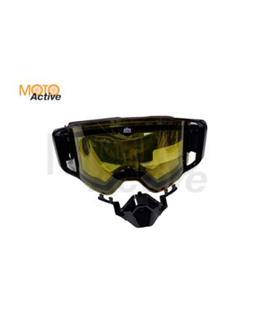 Очки снегоходные с магнитной линзой и подогревом AiM (PRO) 31 104 Accu Heated Black Glossy
