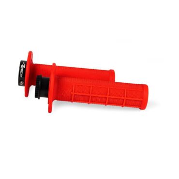 Ручки на руль R20 LOCK ON красный неон - миниатюра 1