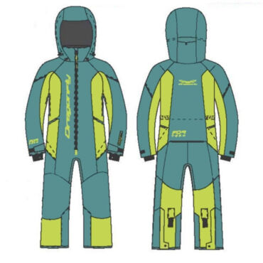 Dragonfly Зимний утепленный комбинезон Gravity Teenager Dark Green - Lime 2025 - миниатюра 1