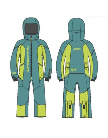 Dragonfly Зимний утепленный комбинезон Gravity Teenager Dark Green - Lime 2025
