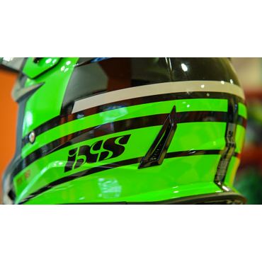 Кроссовый шлем IXS IXS361 2.3, Чёрный Зелёный - миниатюра 7
