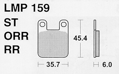Колодки дискового тормоза AP Racing LMP159 ST (FRP405 / FA115) - миниатюра 1